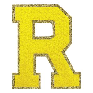 Tygmärke Bokstav Gul - Bokstav R