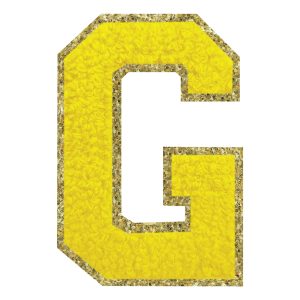 Tygmärke Bokstav Gul - Bokstav G