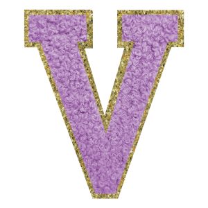 Tygmärke Bokstav Lila - Bokstav V