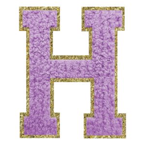 Tygmärke Bokstav Lila - Bokstav H