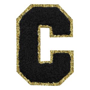 Tygmärke Bokstav Svart - Bokstav C