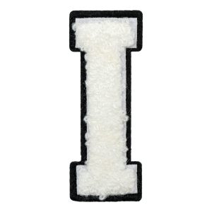 Tygmärke Bokstäver Vit - Bokstav I