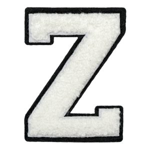 Tygmärke Bokstäver Vit - Bokstav Z