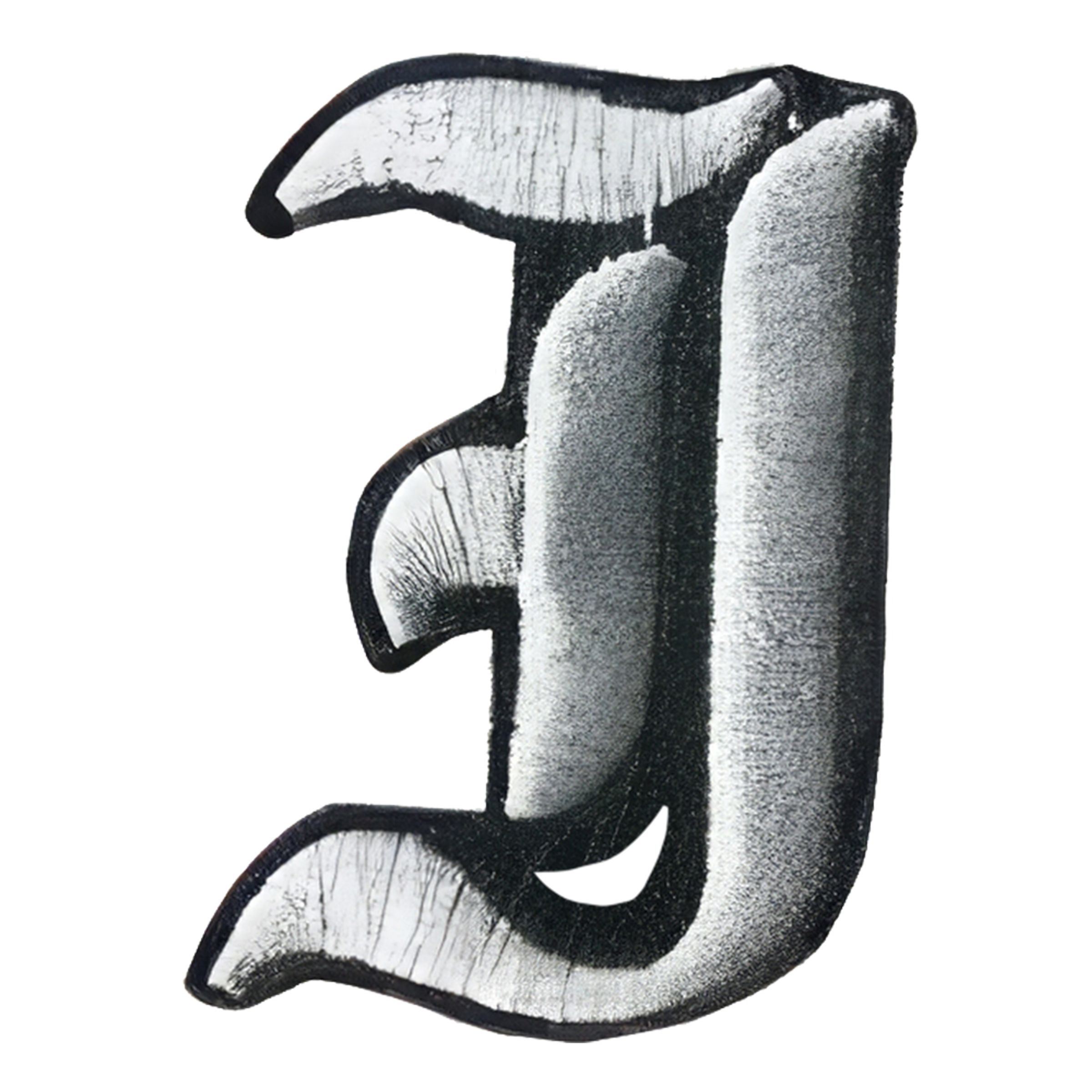 Tygmärke Bokstäver Old Style - Bokstav I