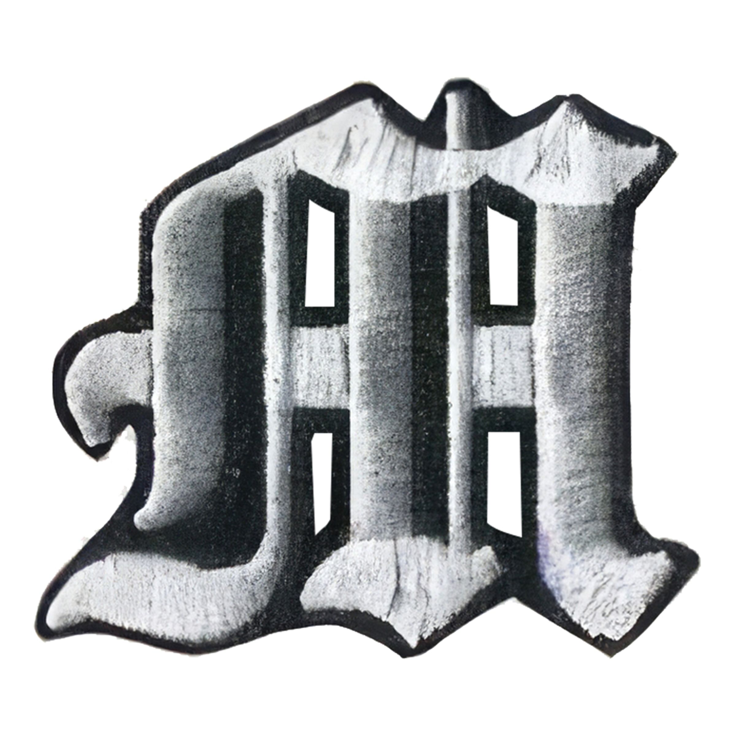 Tygmärke Bokstäver Old Style - Bokstav M