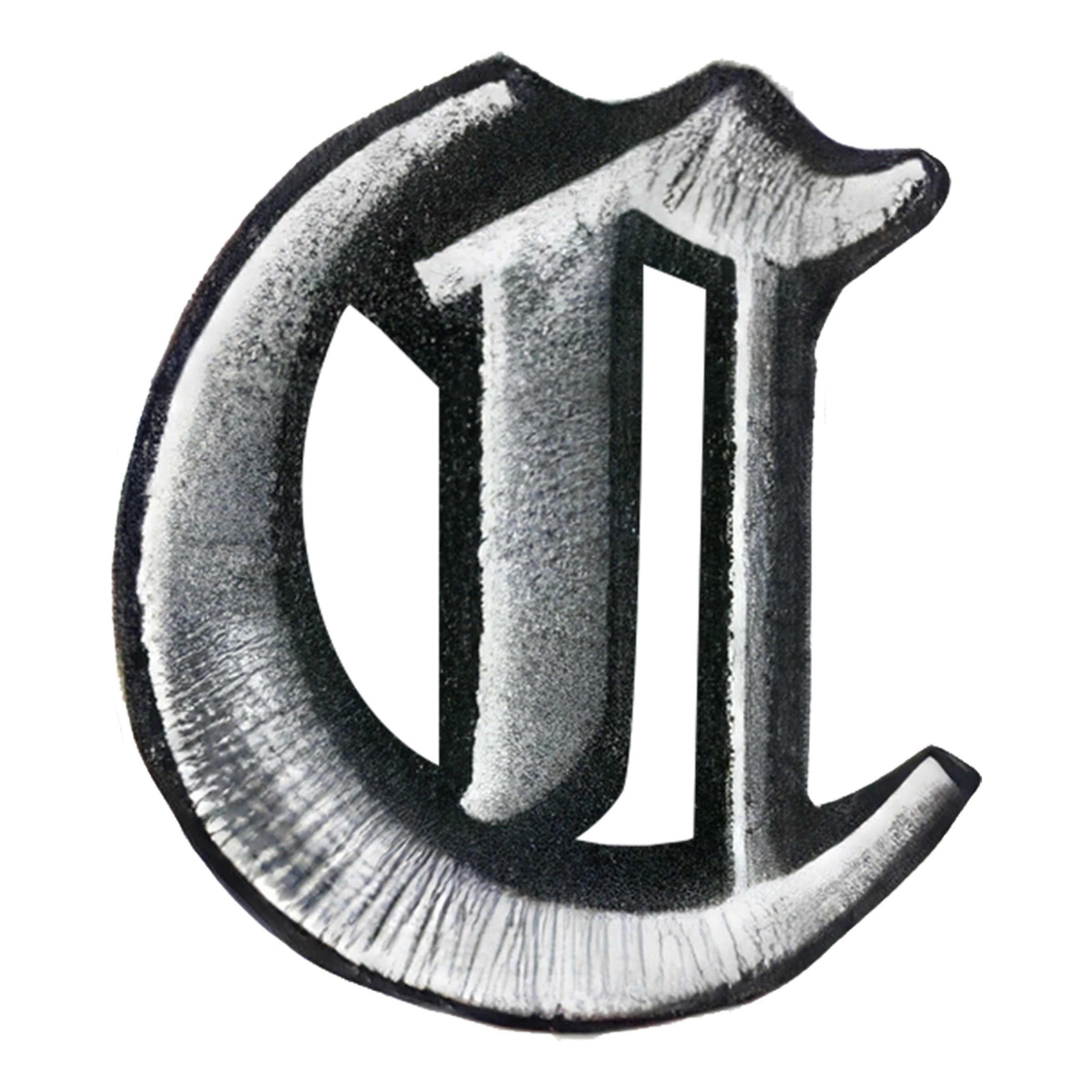 Tygmärke Bokstäver Old Style - Bokstav C