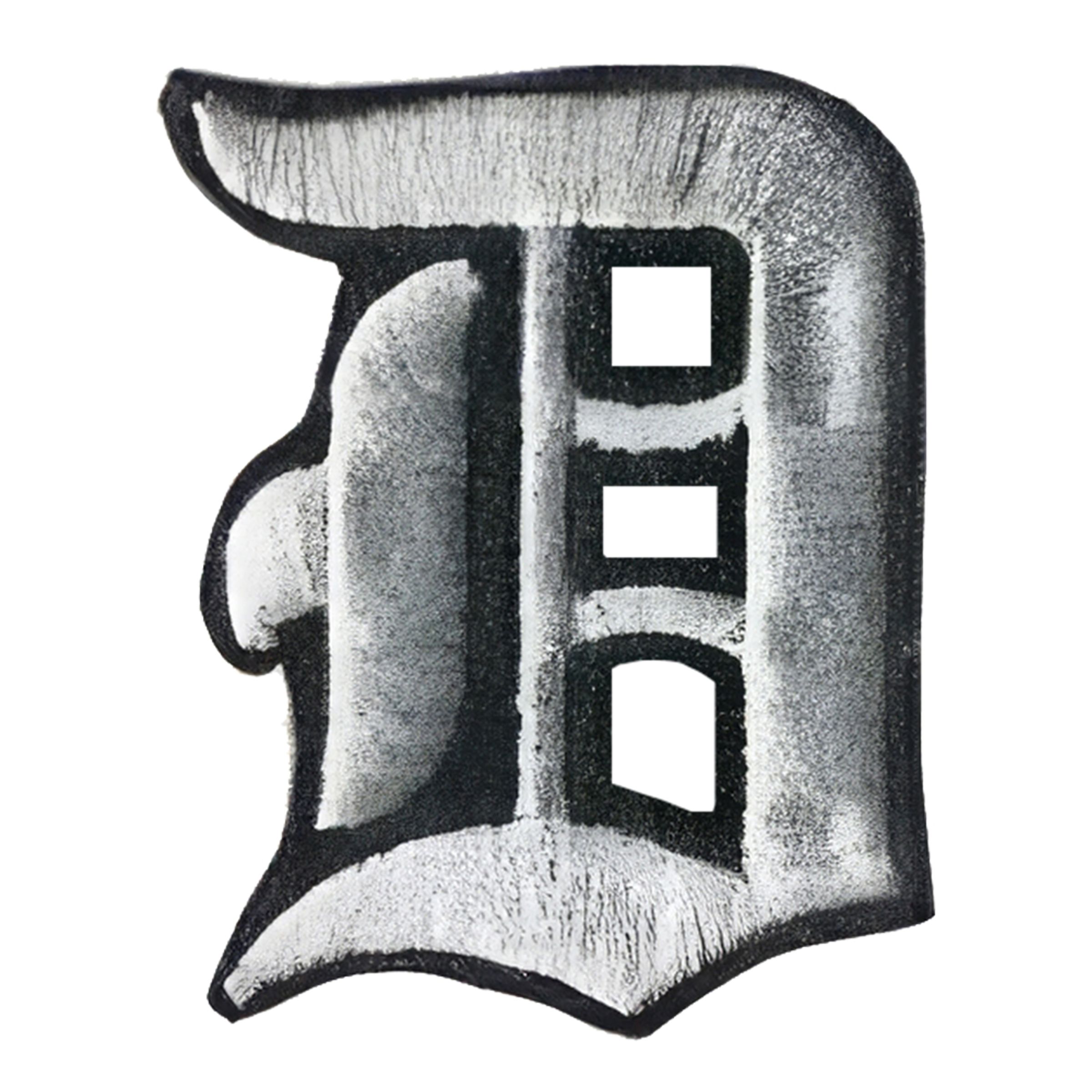 Tygmärke Bokstäver Old Style - Bokstav D