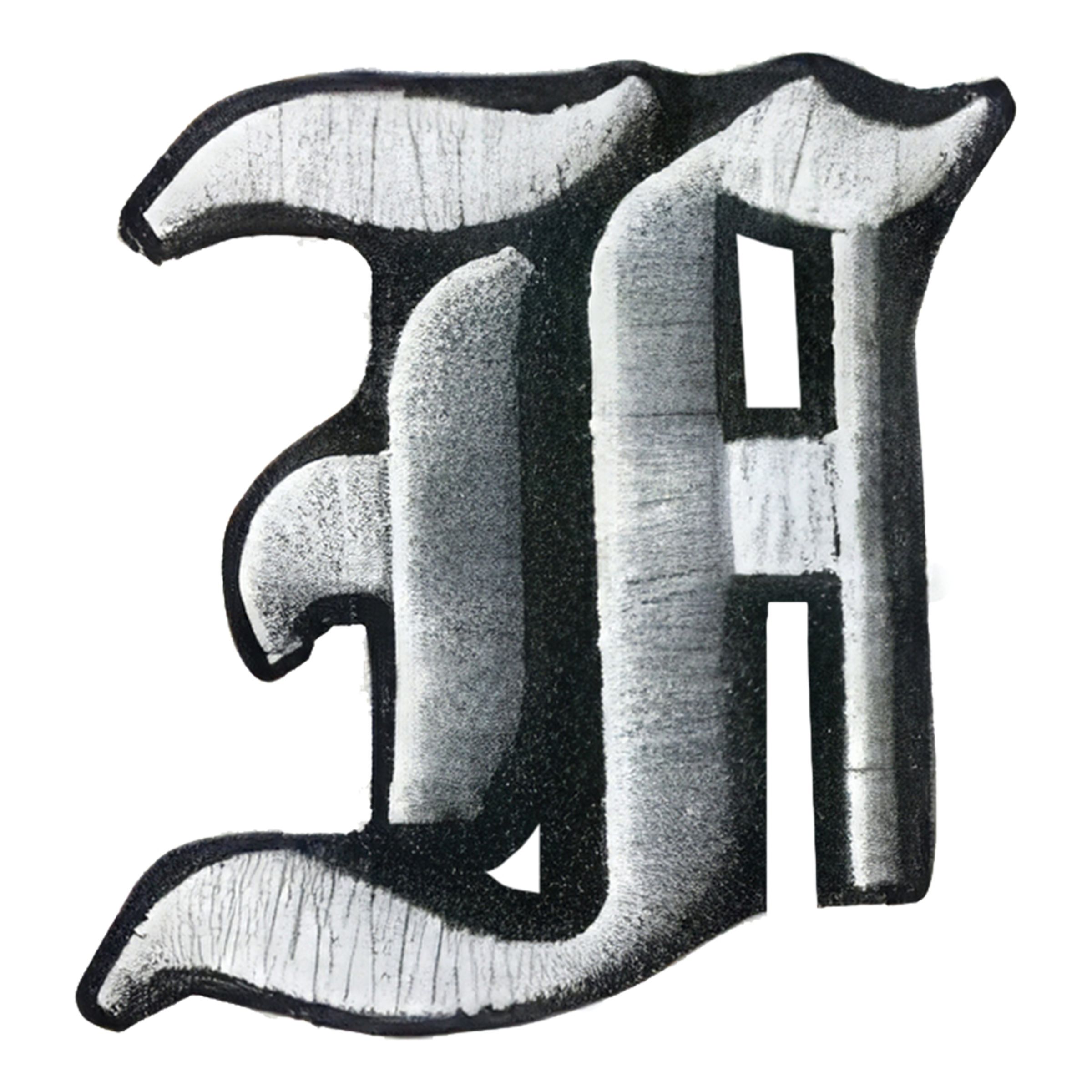 Tygmärke Bokstäver Old Style - Bokstav F