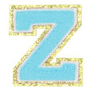Tygmärke Bokstäver Turkos - Bokstav Z