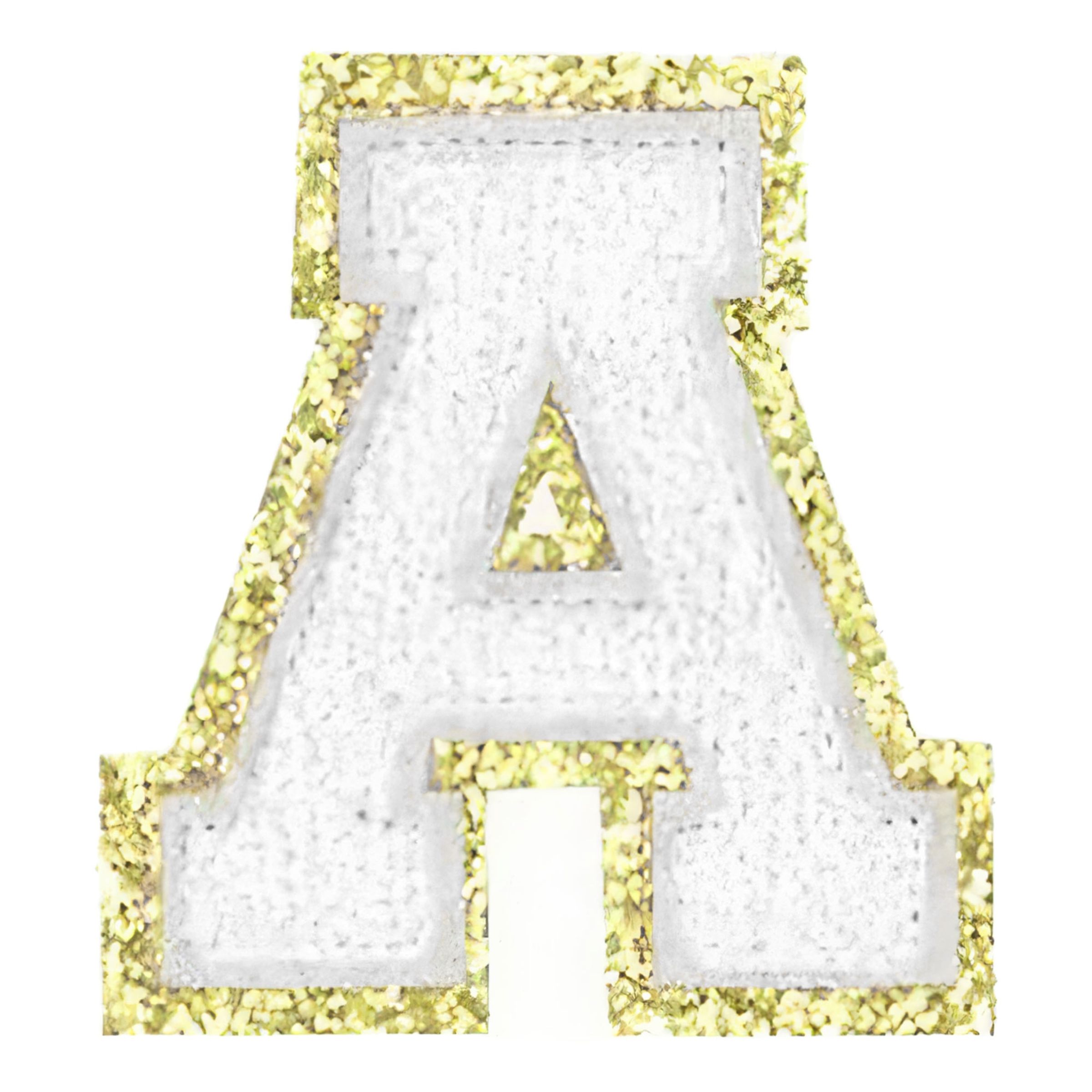 Tygmärke Bokstav Vit - Bokstav A