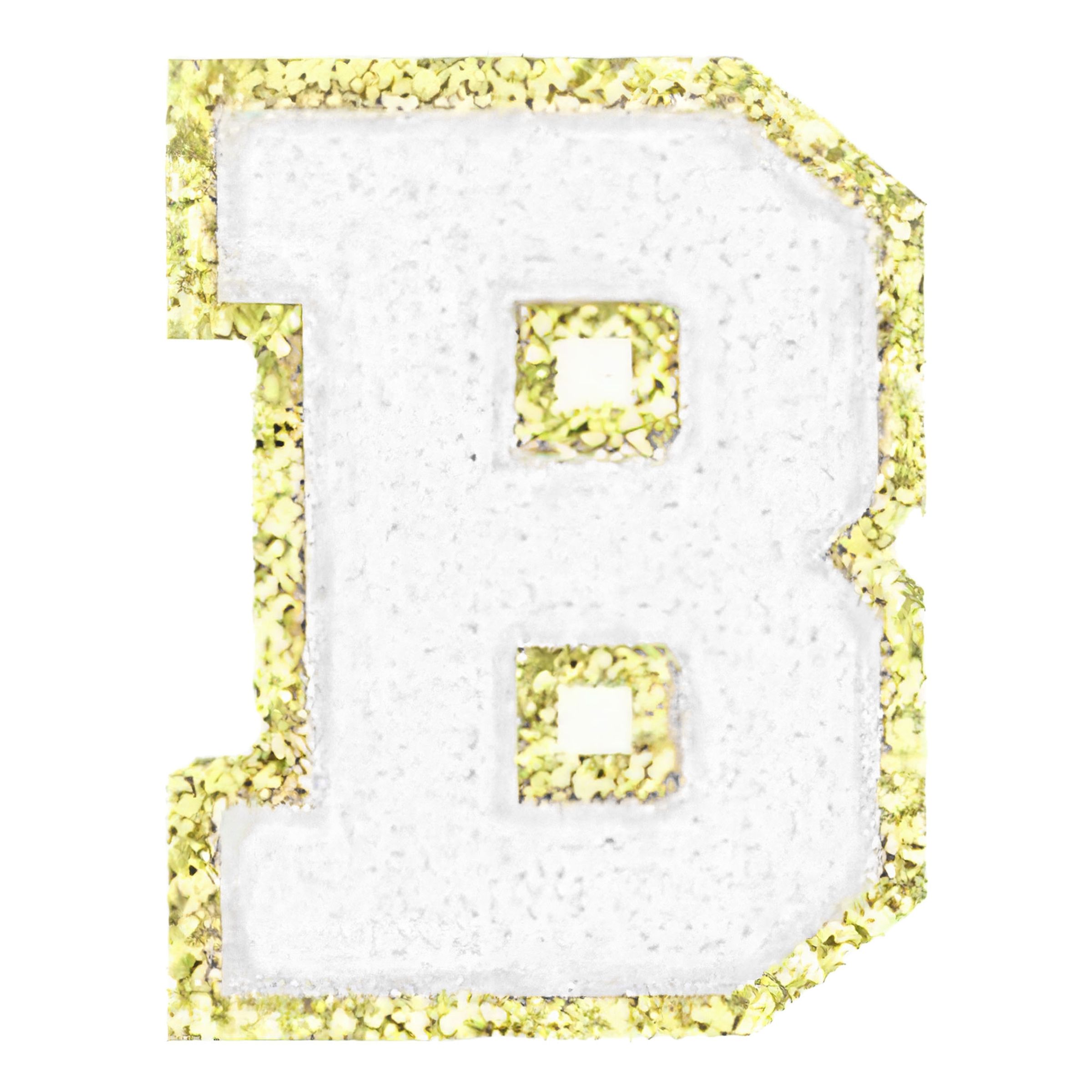 Tygmärke Bokstav Vit - Bokstav B