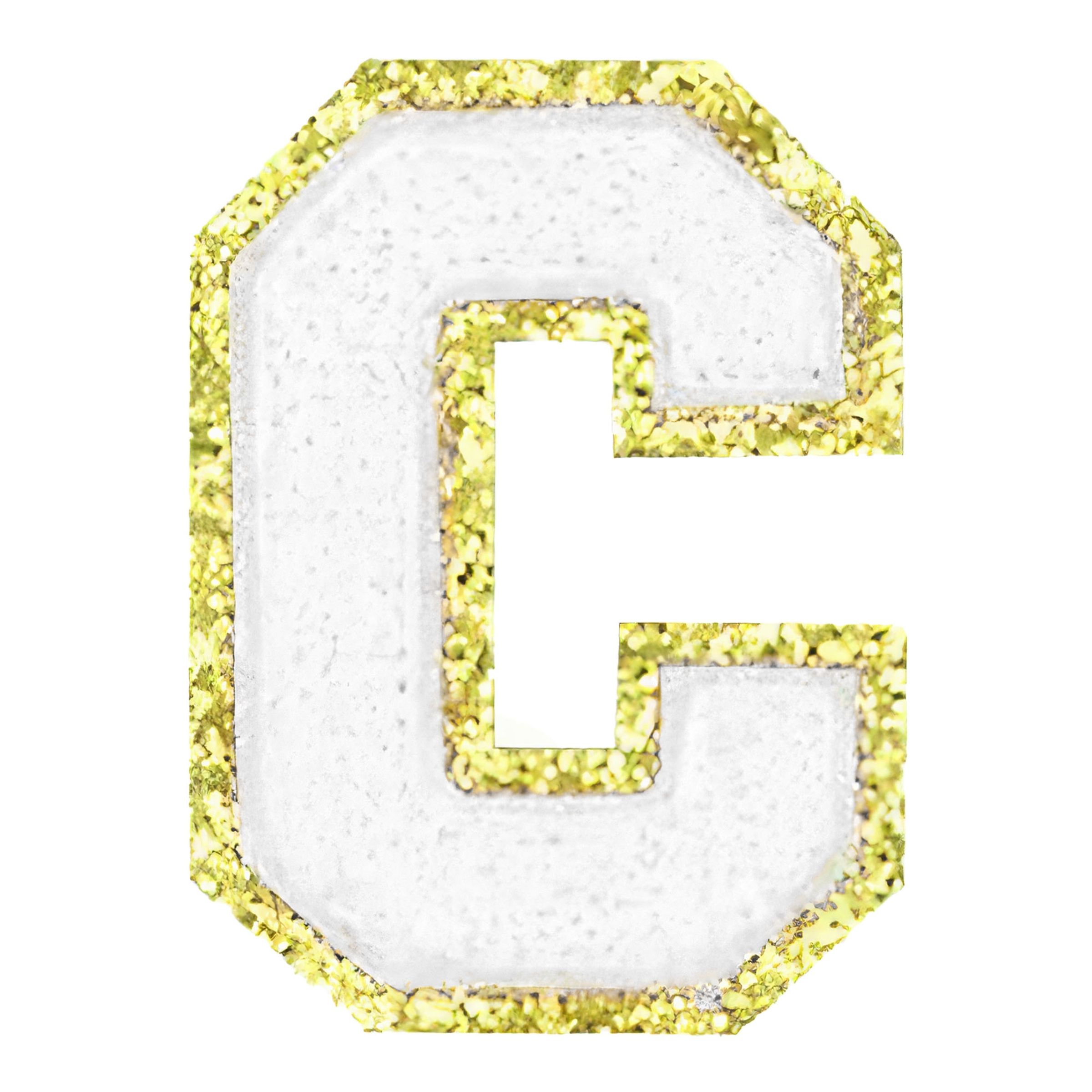 Tygmärke Bokstav Vit - Bokstav C