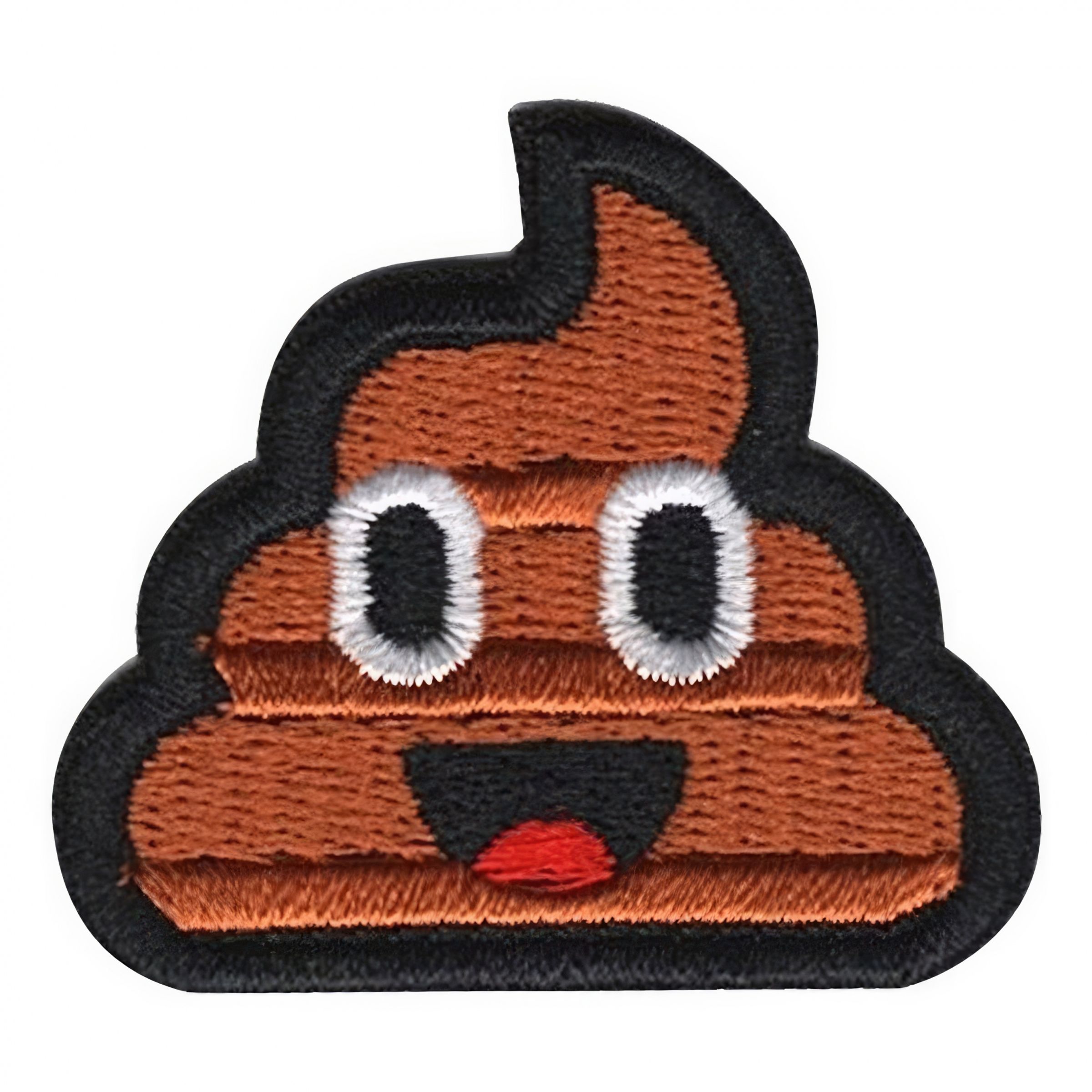 Tygmärke Emoji Pile of Poo