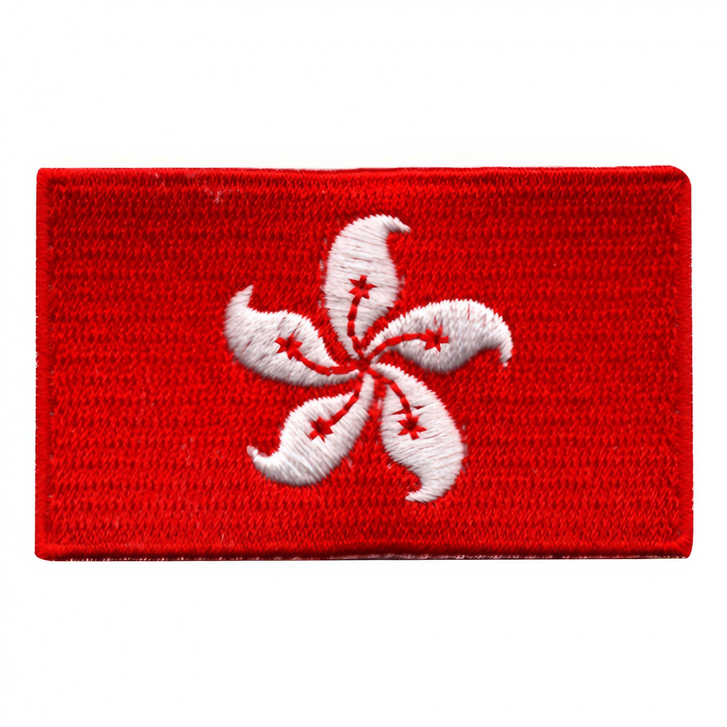 Tygmärke Flagga Hongkong