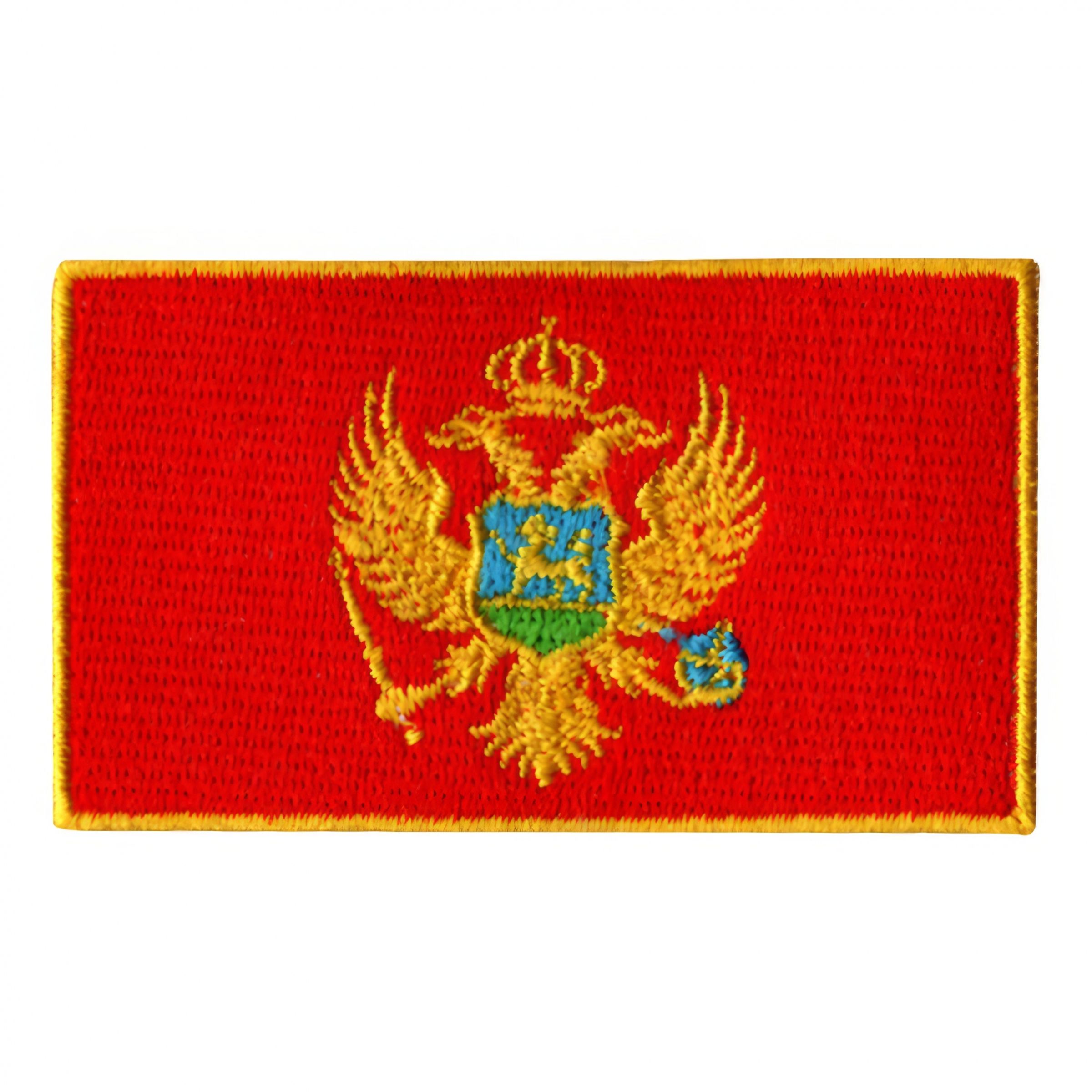 Tygmärke Flagga Montenegro