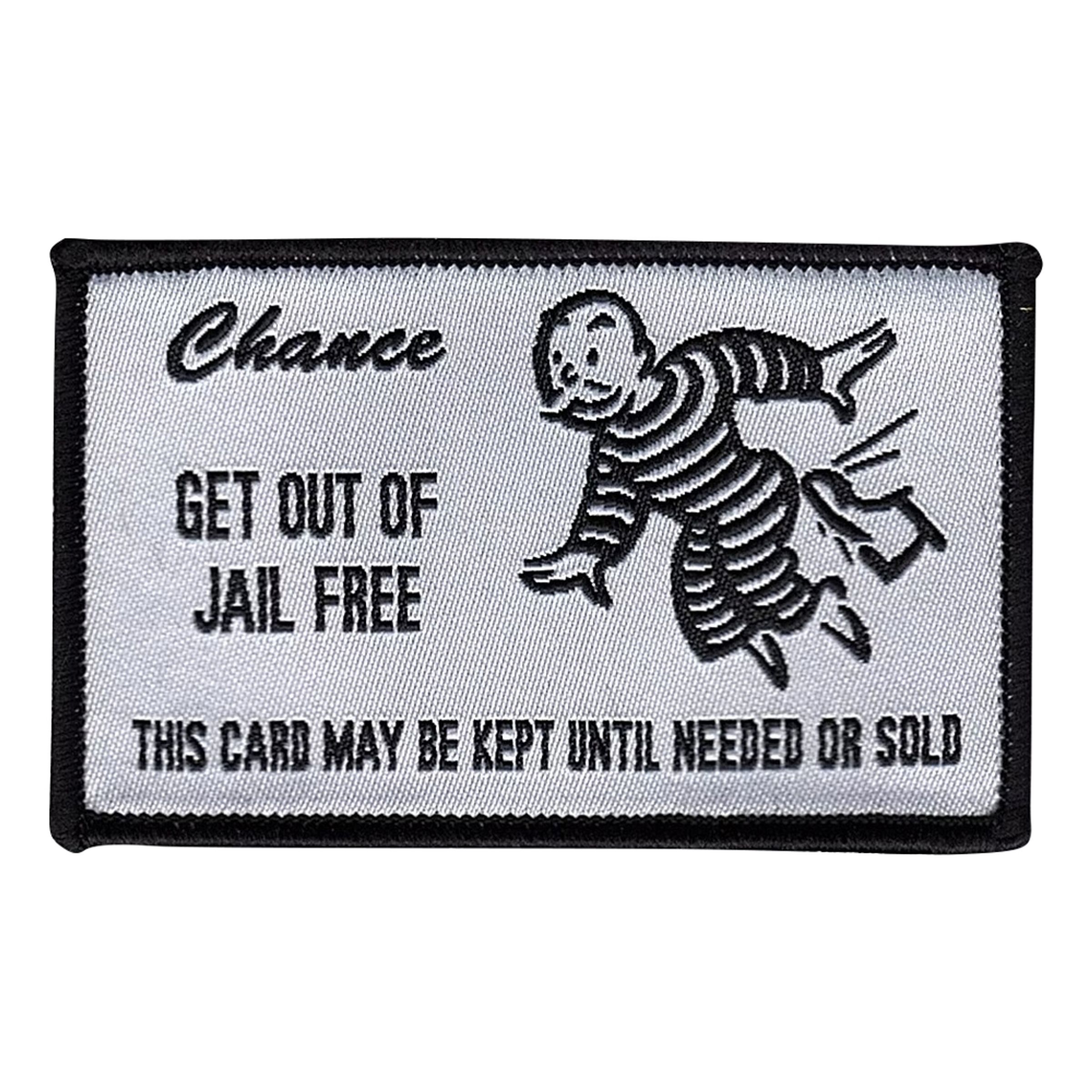 Tygmärke Get Out of Jail Free Card