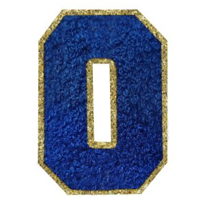 Tygmärke Siffra Blå - Siffra 0