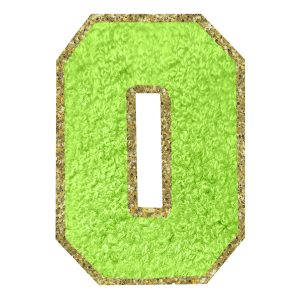 Tygmärke Siffra Grön - Siffra 0