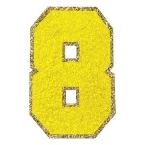 Tygmärke Siffra Gul - Siffra 8