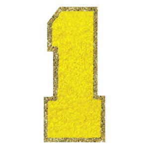 Tygmärke Siffra Gul - Siffra 1