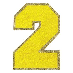 Tygmärke Siffra Gul - Siffra 2
