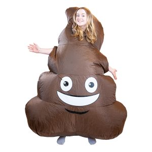 Uppblåsbar Emoji Poop Maskeraddräkt - One size