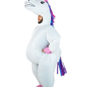 Uppblåsbar Enhörning Maskeraddräkt