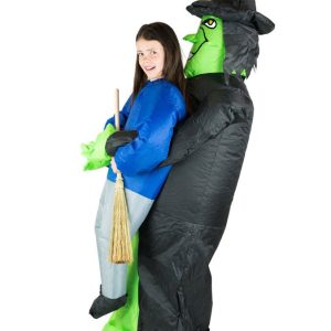 Uppblåsbar Häxa Maskeraddräkt Barn