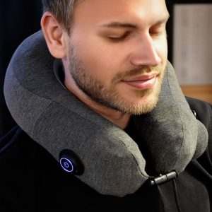 Uppblåsbar Nackmassagekudde Mörkgrå