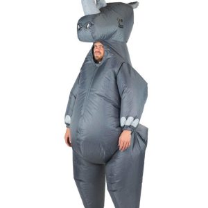 Uppblåsbar Noshörning Maskeraddräkt