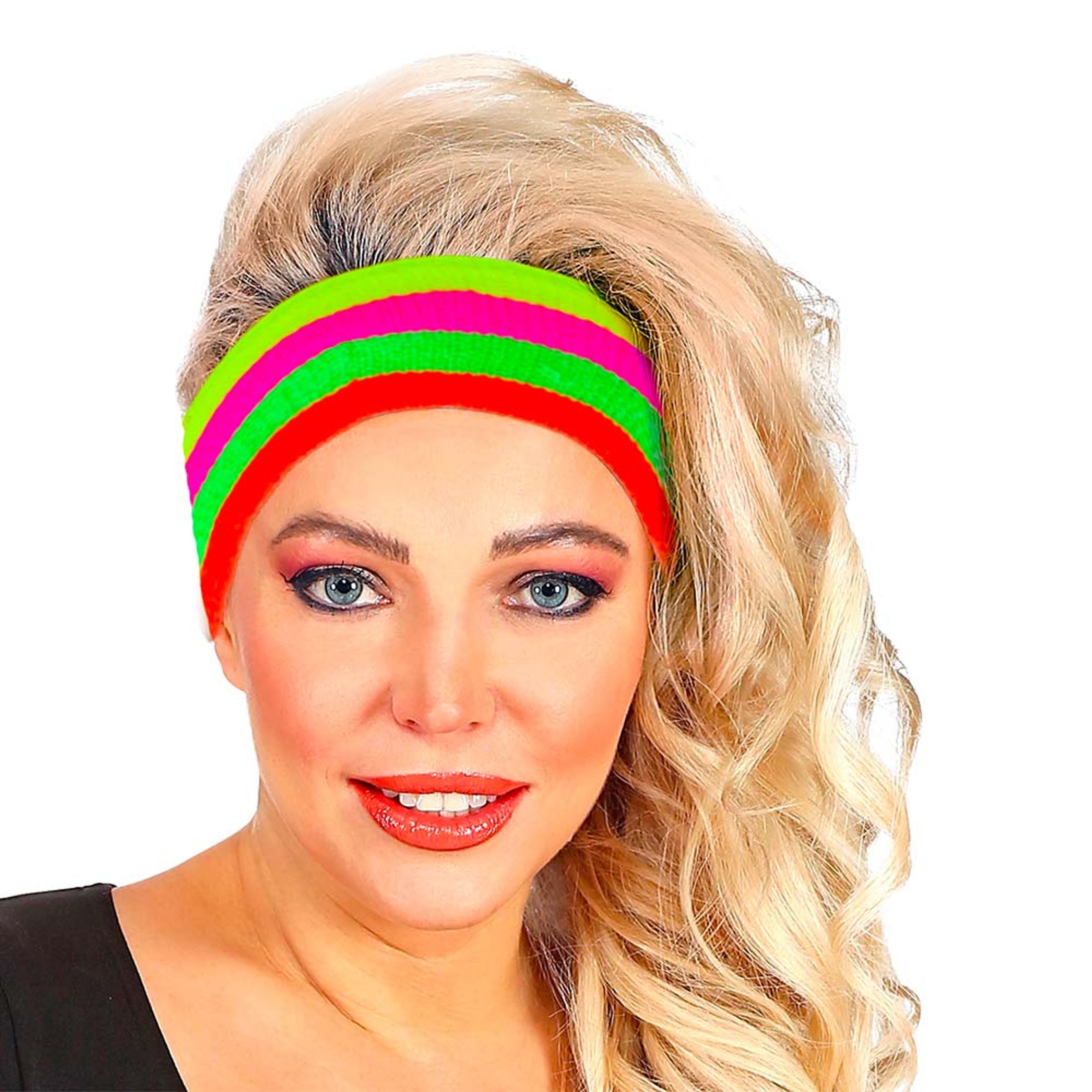 UV Neon Flerfärgat Pannband - One size