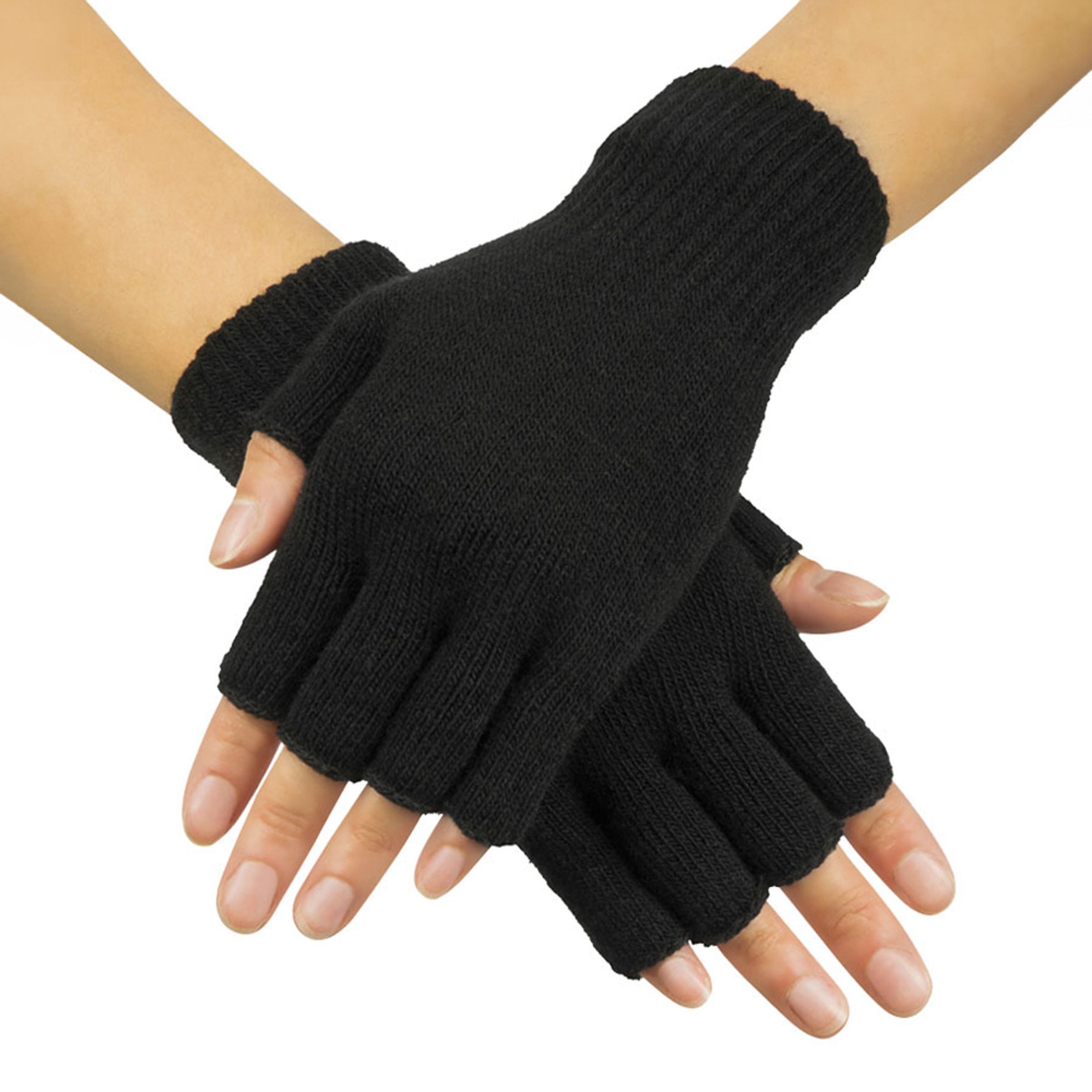 Vantar Fingerlösa Svarta - One size