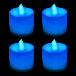 Värmeljus LED -  Blå 4-pack