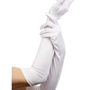 Vita Långa Handskar