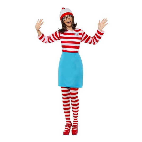 Where&apos;s Wally Wenda Maskeraddräkt - X-Large